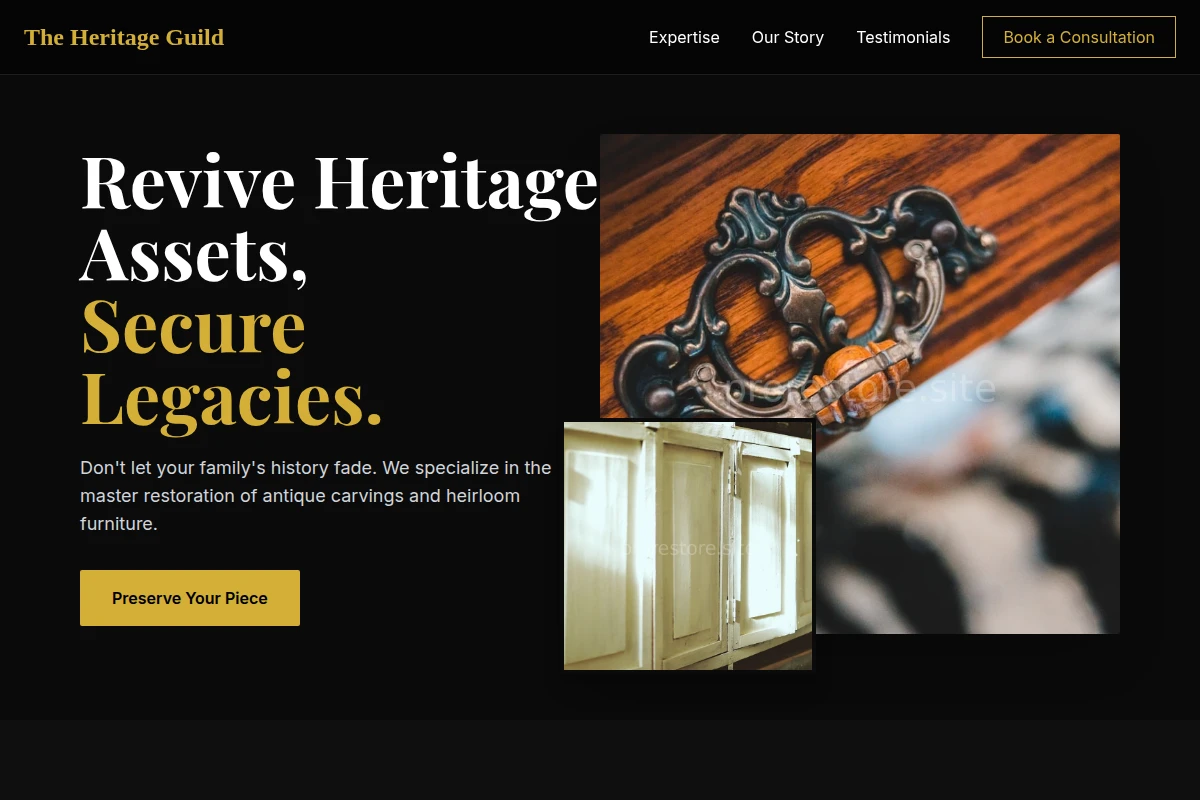 Carving Furniture Refinishing